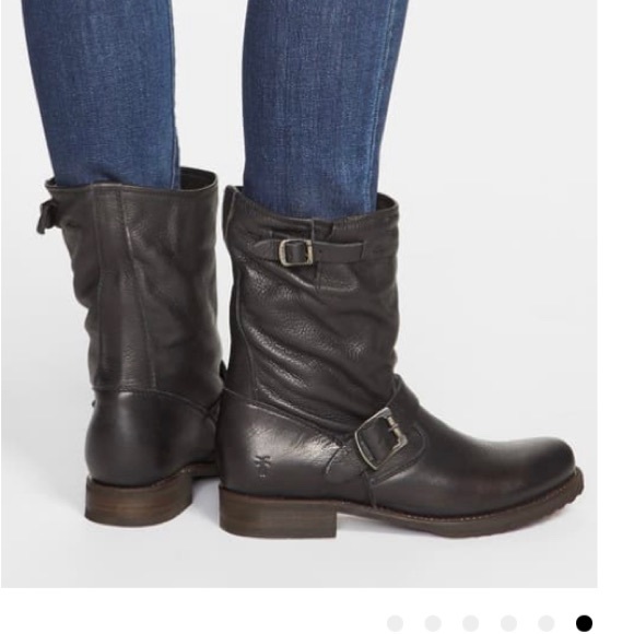 Black Veronica Frye Boots 8 - Picture 4 of 4